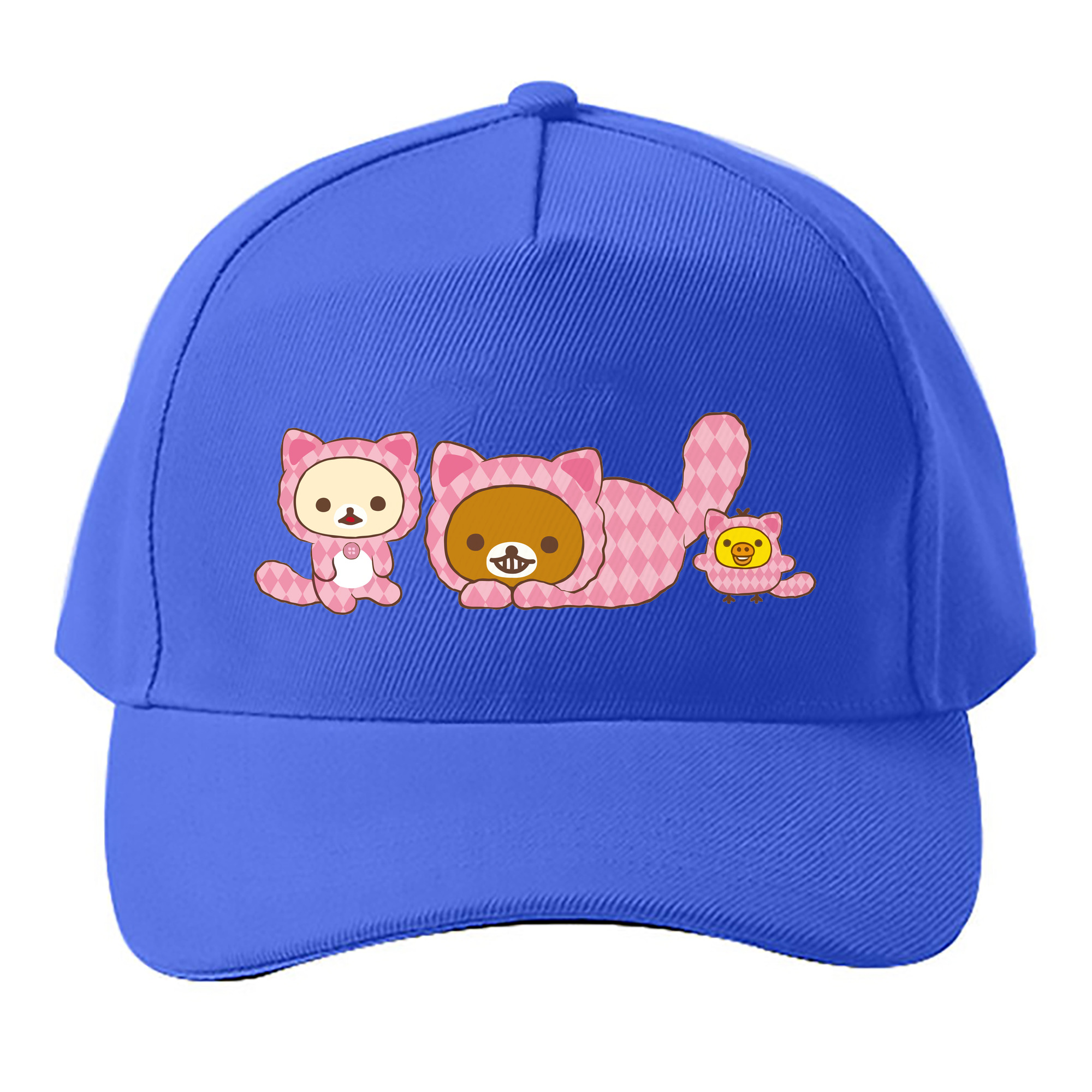 （画像用） リラックマ リラックマ キイロイトリ Rilakkuma Korilakkuma Kiiroitori ベースボールキャップ 綿100％ 男女兼用 帽子 スポーツ